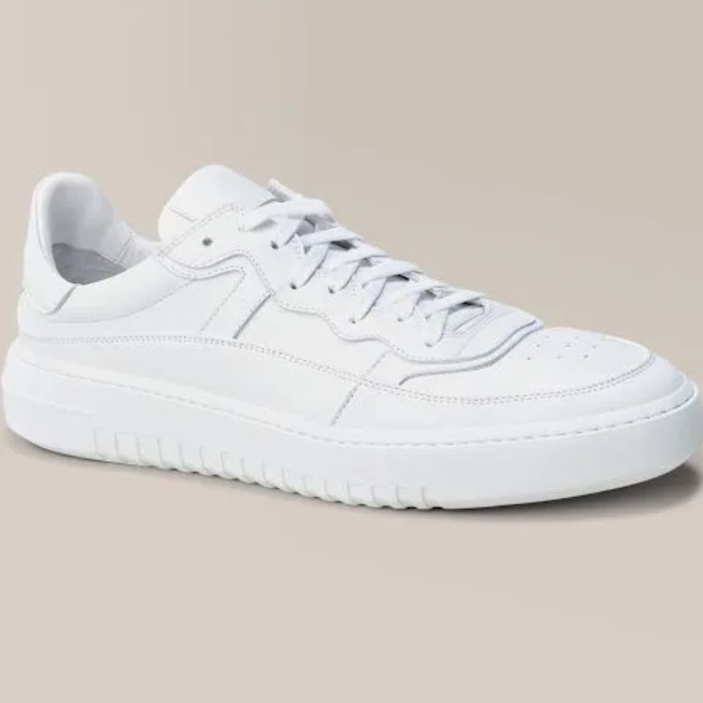 👟 GOODMAN BRAND👟  Los Angeles Sport Leather Sneaker In White Size: 7